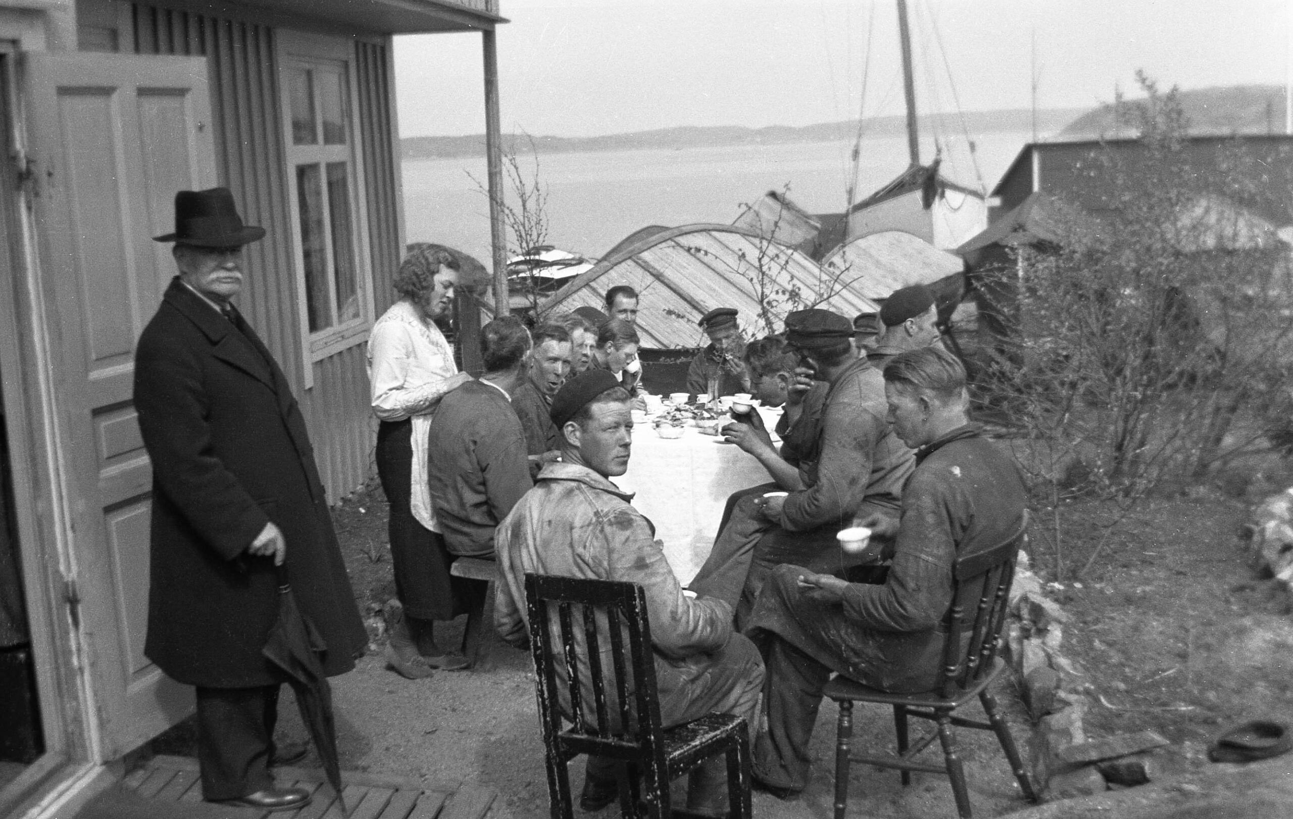 Varvsarbetare vid Ängholmen