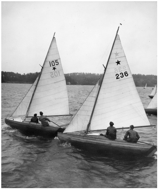Stjärnbåtar under kappsegling